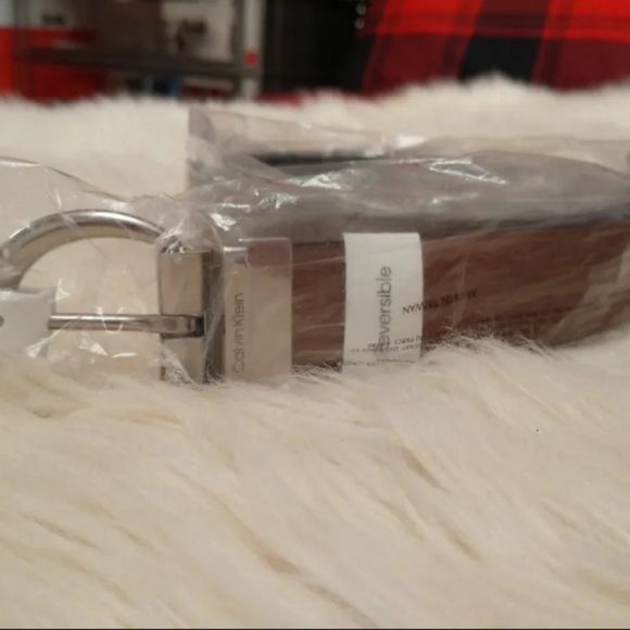 Belt Reversible 💯 Leather Calvin Klein size M - Picture 5 of 5
